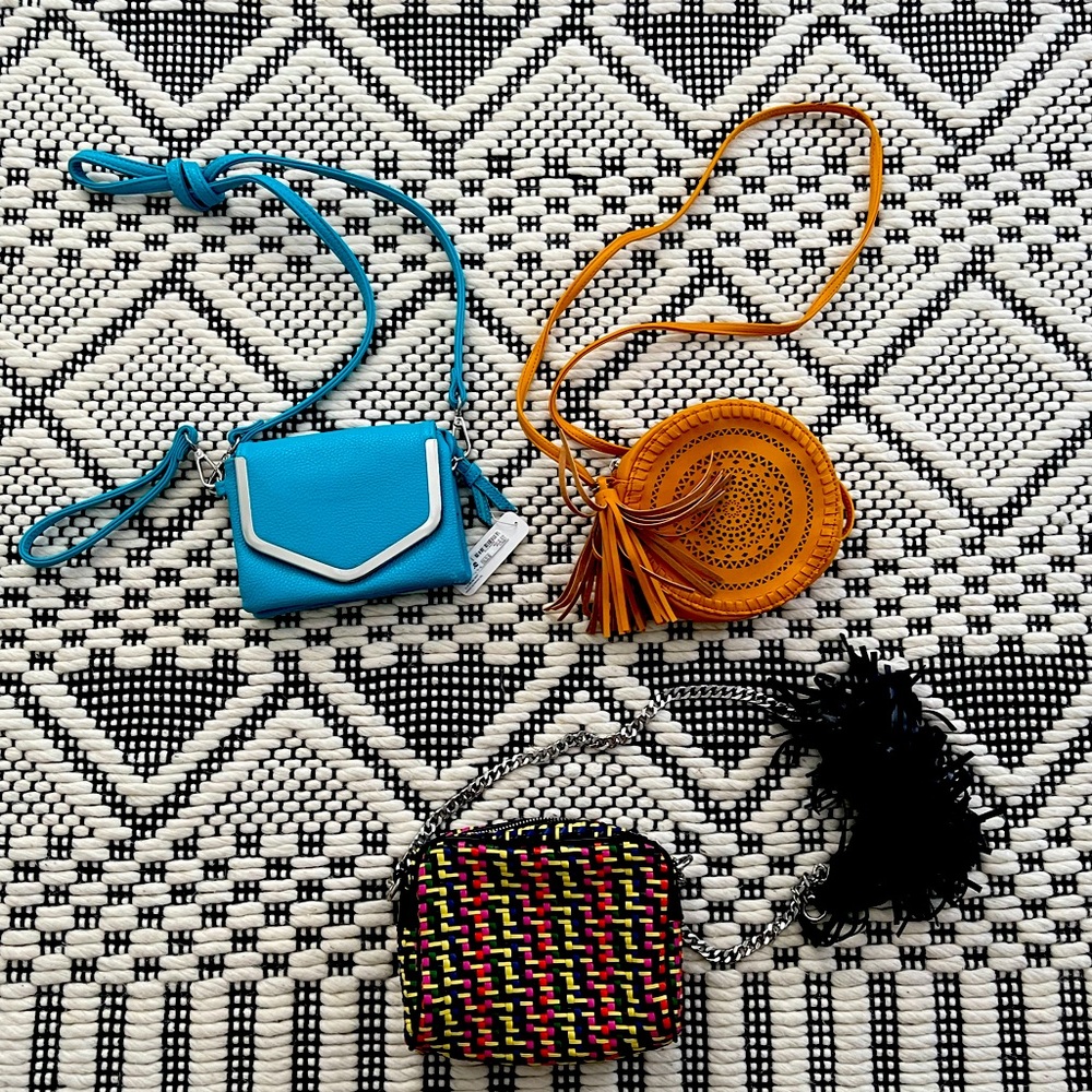 3 - 5x6”cross/shoulder bags.